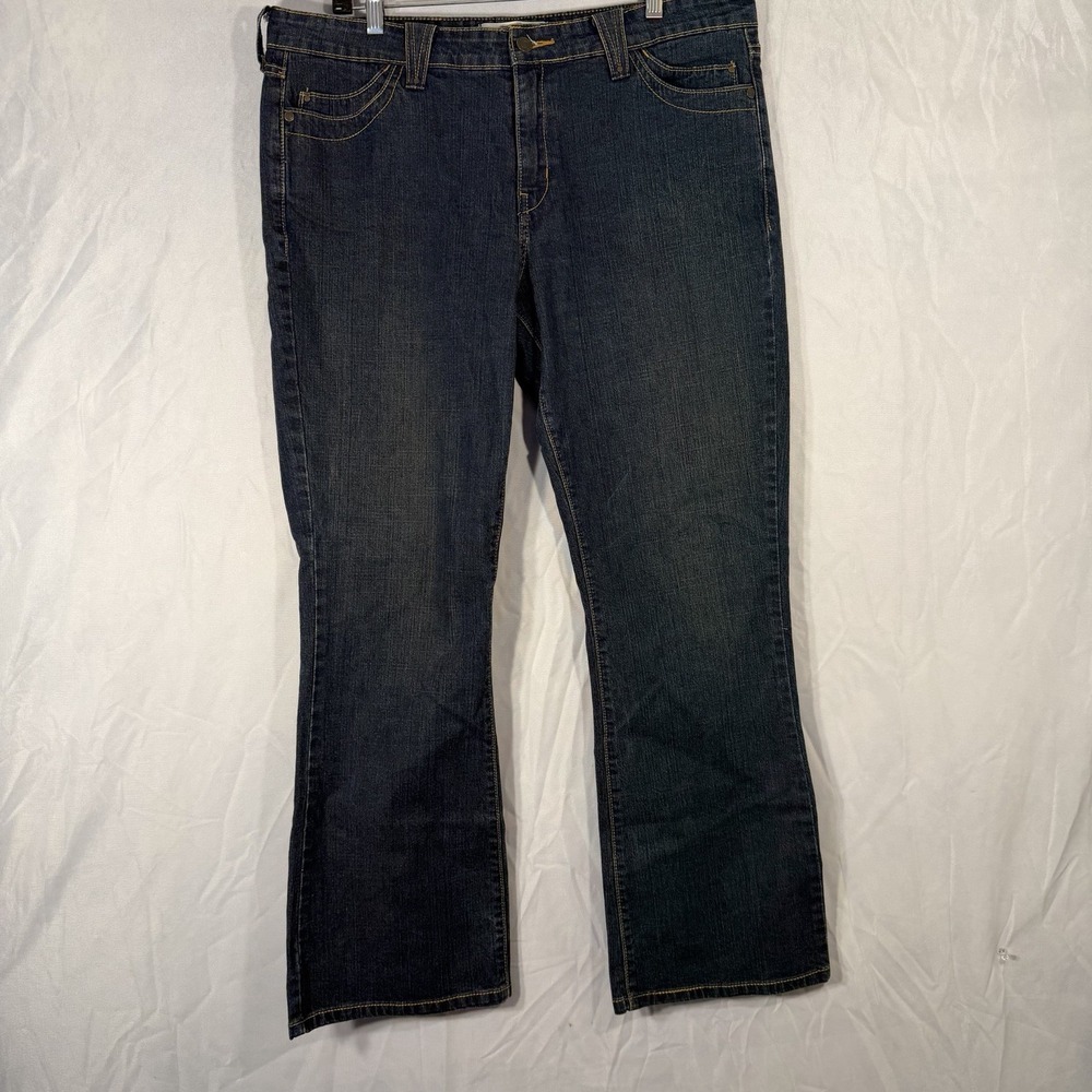 Levi's Stellar Jeans Dark Wash Denim Blue Western‎ Pants Size 14 Stretch Country